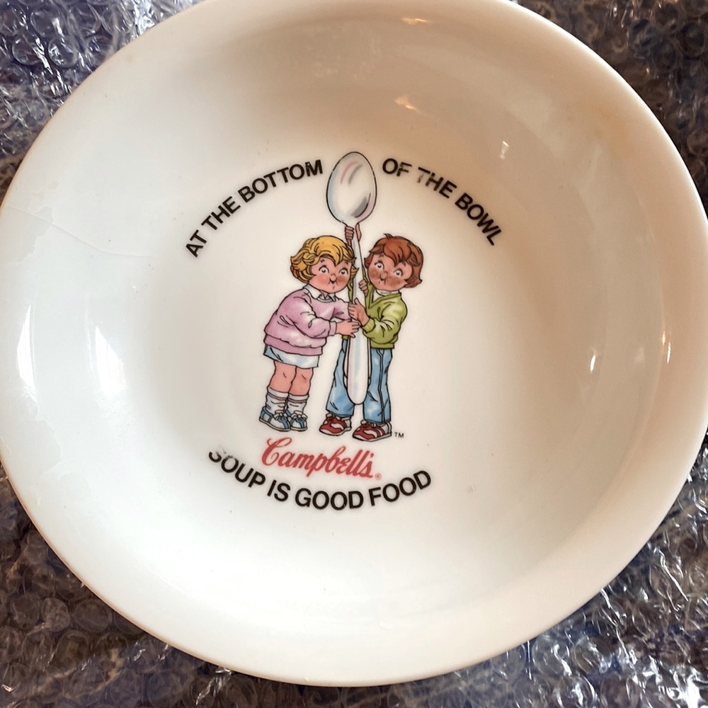 Vintage Campbells Kids Soup Bowl 1987 Anchor dinnerware 16 oz.
